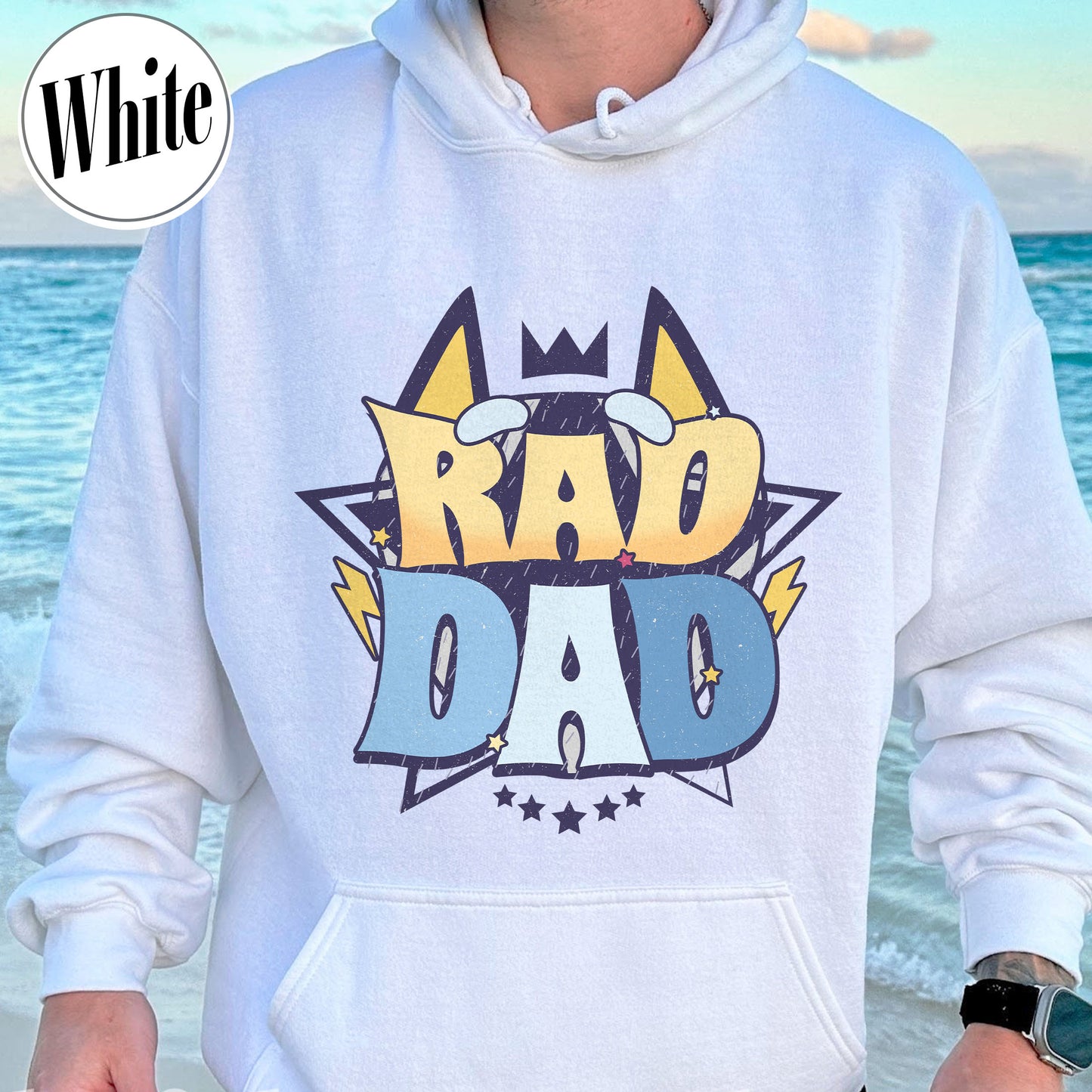 Rad Dad Hoodie, Fathers Day Gift, Rad Like Dad Hoodie, Dad Matching Hoodie, Cool Dads Club, Kids Hoodie For Fathers Day, The Girl Father Hoodie