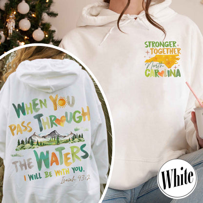 North Carolina Stronger Than the Storm Hoodie, North Carolina Strong Hoodie, Helping Out Western NC Families, North Carolina Stronger Hoodie