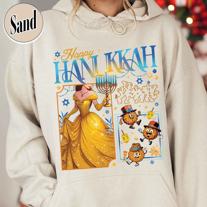 Happy Hanukkah Hoodie, Menorah Hoodie, Hanukah Menorah Dreidel, Happy Hannukah Merry Christmas Hoodie, Chanukah Hoodie, Jewish Holiday