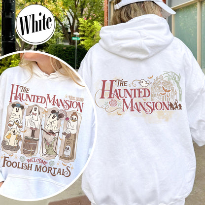 Halloween Hoodie, Haunted Mansion Halloween Hoodie, Not So Scary Halloween Party Hoodie
