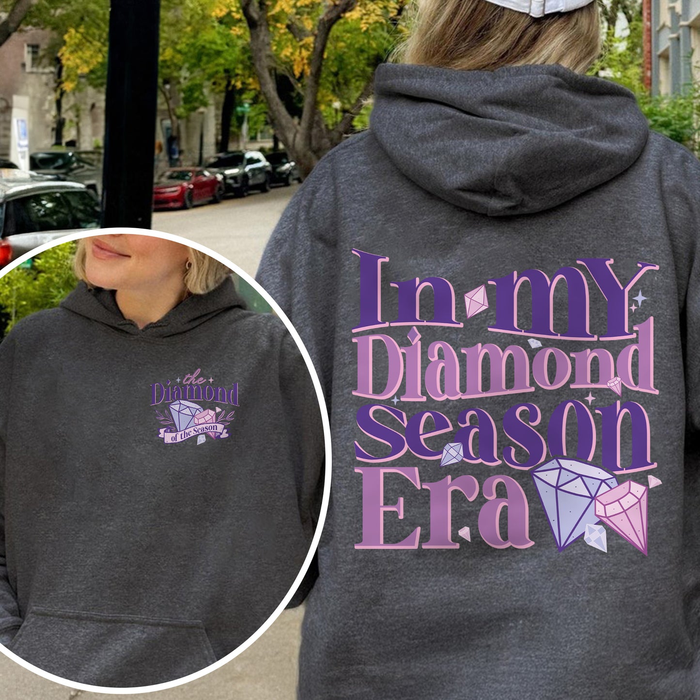 In My Diamond Season Era, Bridgerton Inspired Regency Aesthetic for Book Lover Hoodie