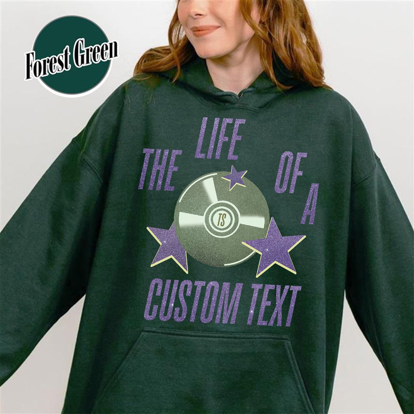 The Life Of A Custom Hoodie, Personalized Hoodie, Showgirl Hoodie, Retro Concert Top, Gift for Her, Custom Hoodie