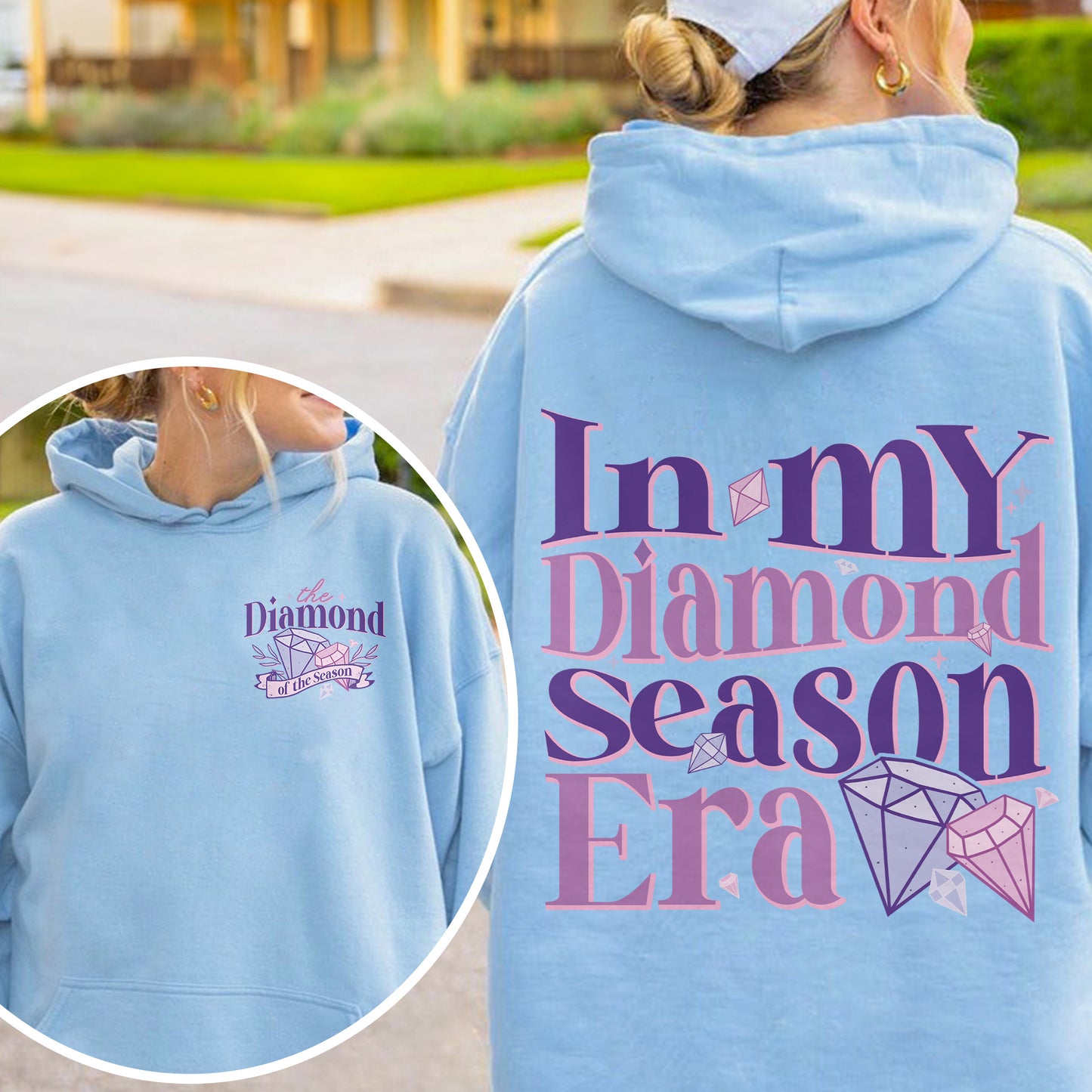 In My Diamond Season Era, Bridgerton Inspired Regency Aesthetic for Book Lover Hoodie