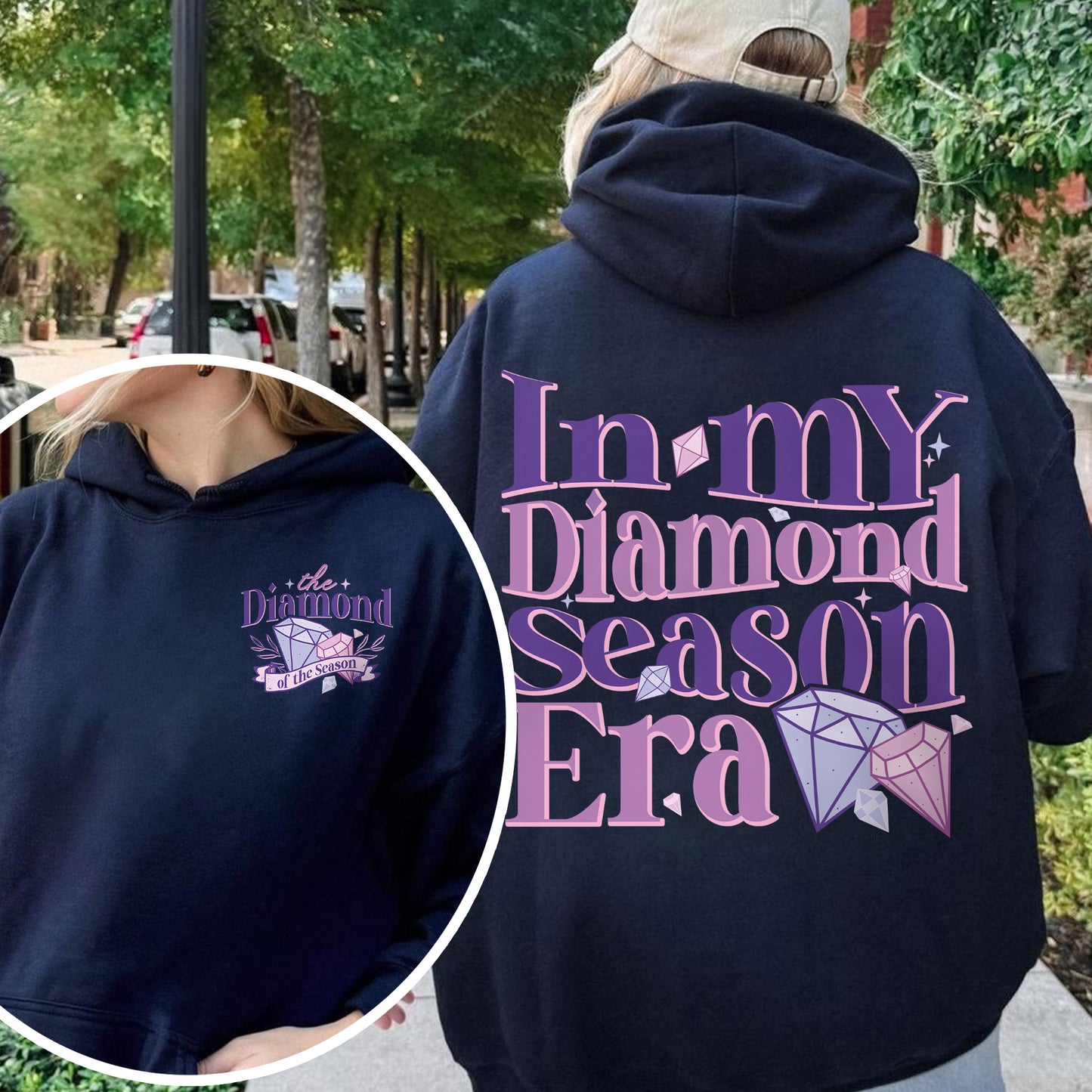In My Diamond Season Era, Bridgerton Inspired Regency Aesthetic for Book Lover Hoodie