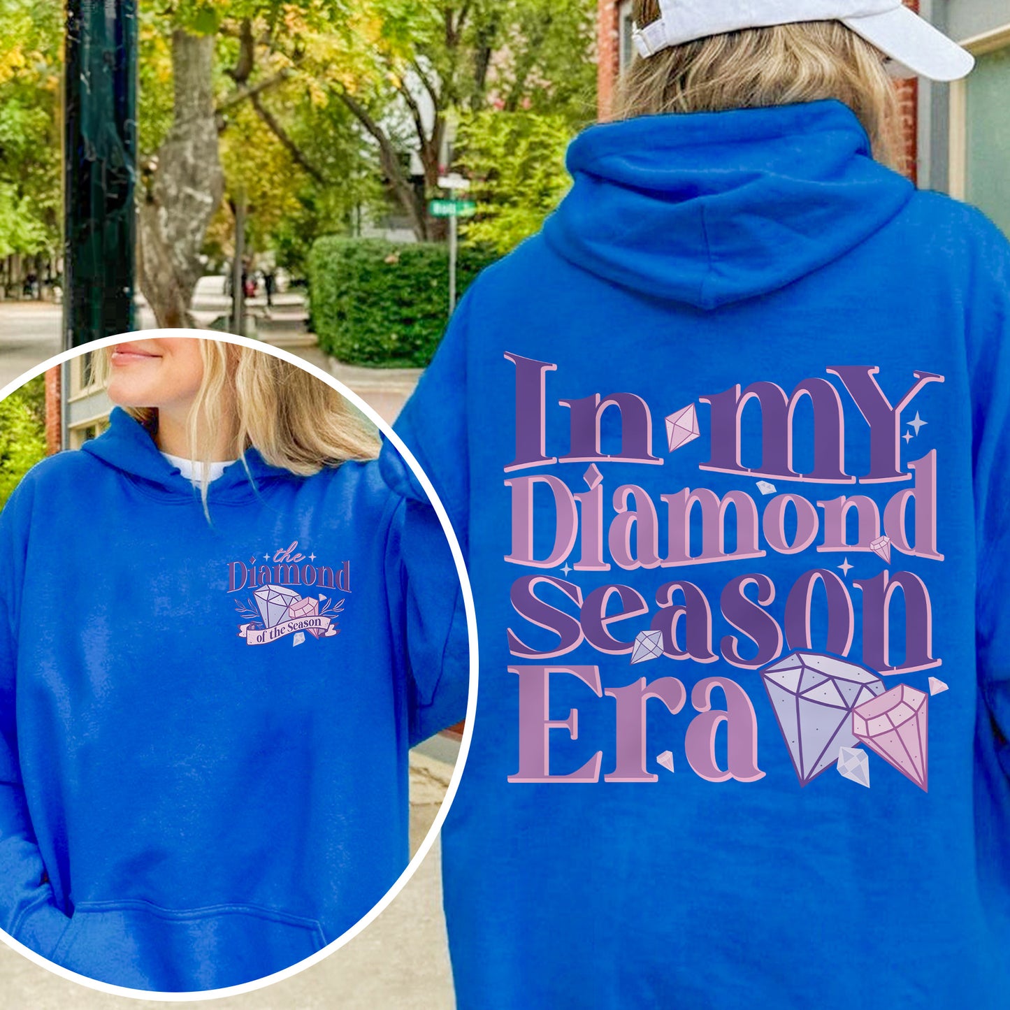 In My Diamond Season Era, Bridgerton Inspired Regency Aesthetic for Book Lover Hoodie