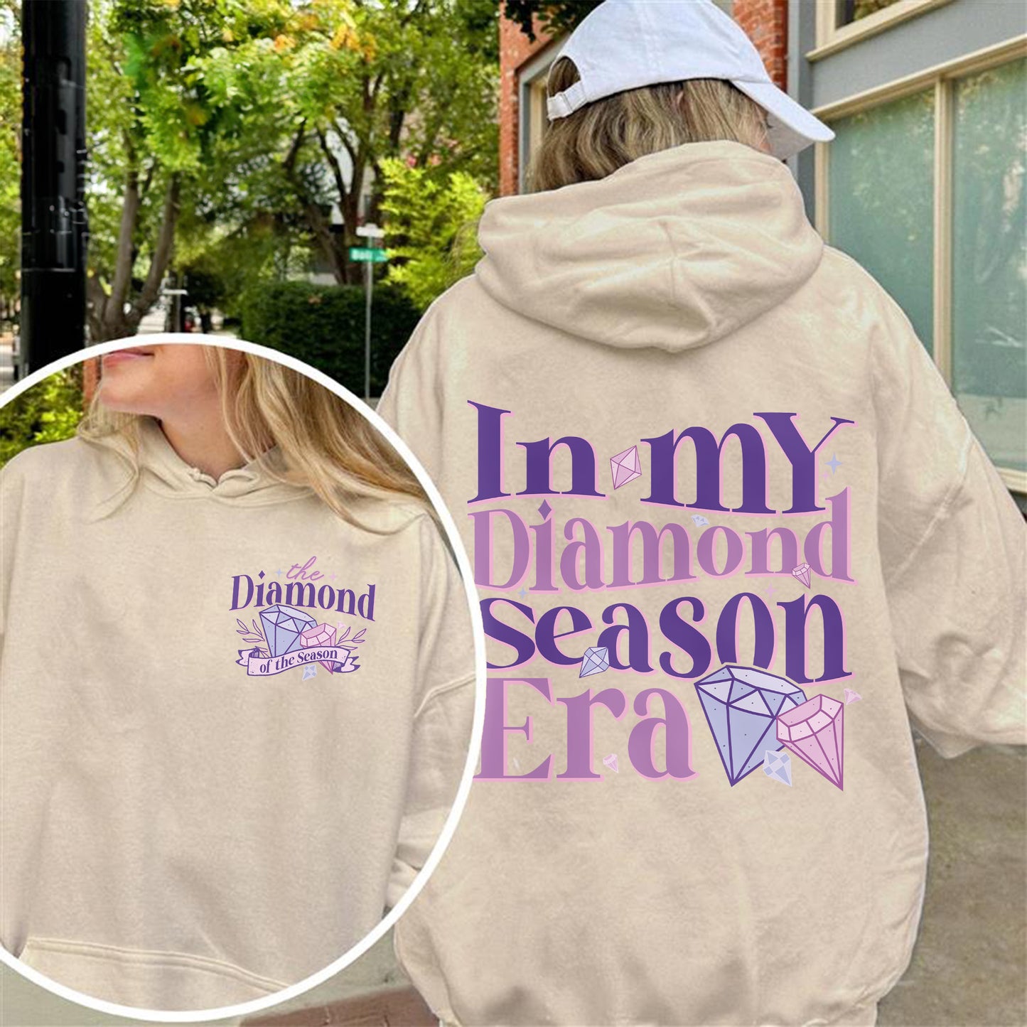 In My Diamond Season Era, Bridgerton Inspired Regency Aesthetic for Book Lover Hoodie