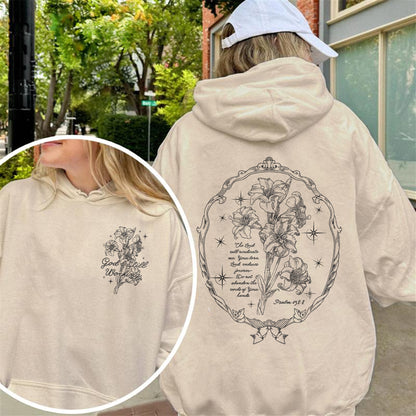 God’s Still Working – Vintage Botanical Faith & Psalm 138:8 Illustration Hoodie