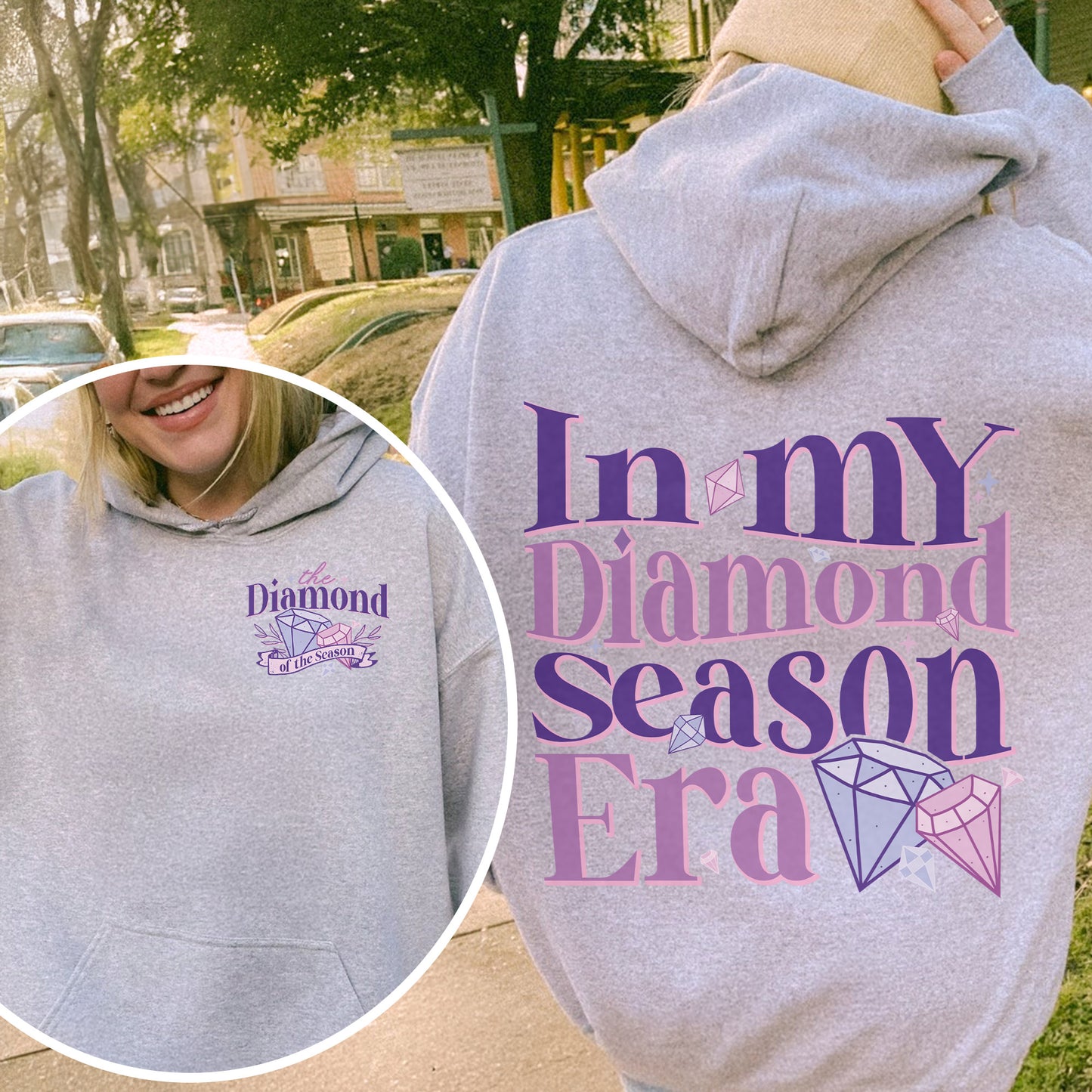 In My Diamond Season Era, Bridgerton Inspired Regency Aesthetic for Book Lover Hoodie