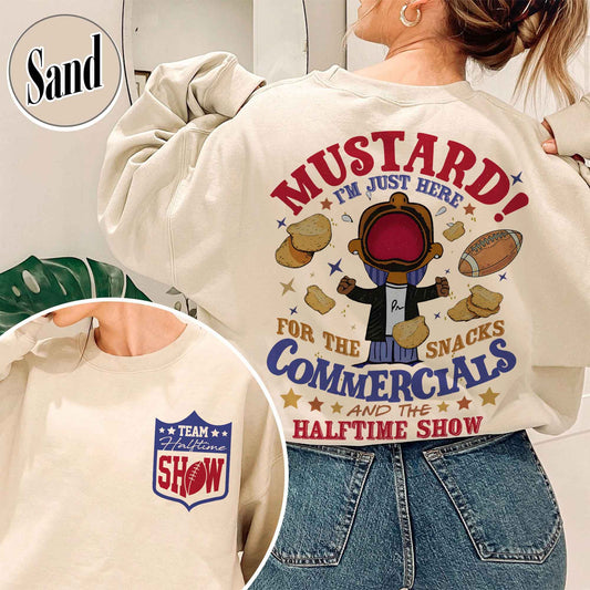 Halftime Show Sweatshirt,NFL Sweatshirt,Super Bowl Sweatshirt,Kendrick Lamar MUSTARD Meme Sweatshirt