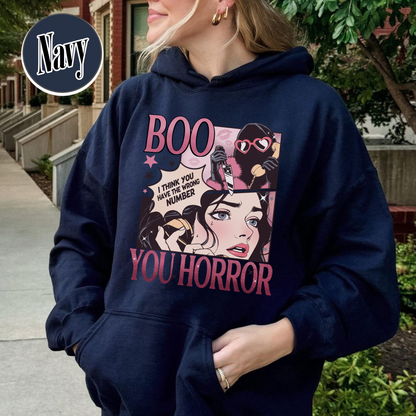 Halloween Hoodie, Boo Your Horror Halloween Hoodie, Horror Hoodie, Halloween Gift, Stay Spooky Hoodie