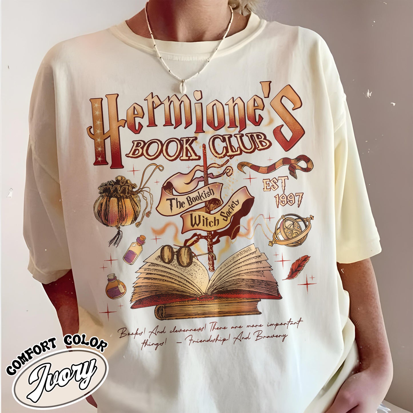 Hermione's Book Club Shirt,The Bookish Witch Society Shirt,Book Club Comfort Colors Shirt, HP Shirt