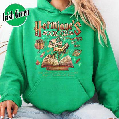 Hermione's Book Club Hoodie,The Bookish Witch Society Hoodie,Book Club Hoodie, HP Hoodie