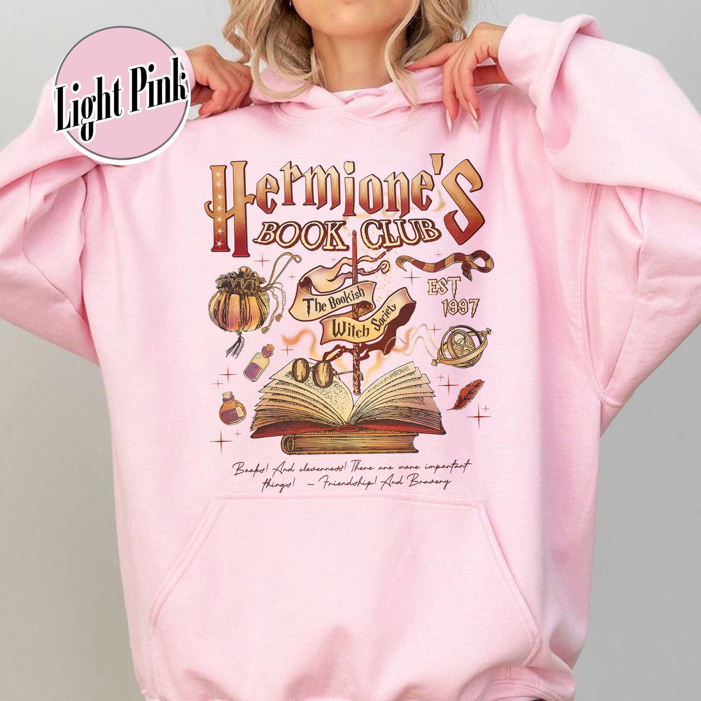 Hermione's Book Club Hoodie,The Bookish Witch Society Hoodie,Book Club Hoodie, HP Hoodie