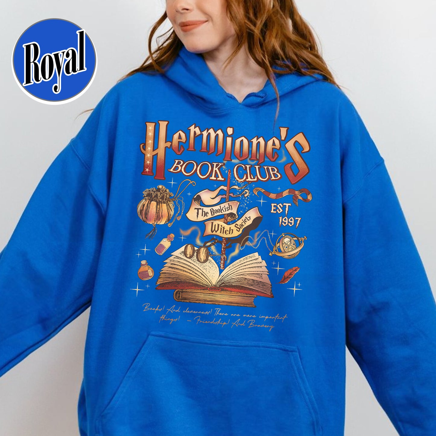 Hermione's Book Club Hoodie,The Bookish Witch Society Hoodie,Book Club Hoodie, HP Hoodie