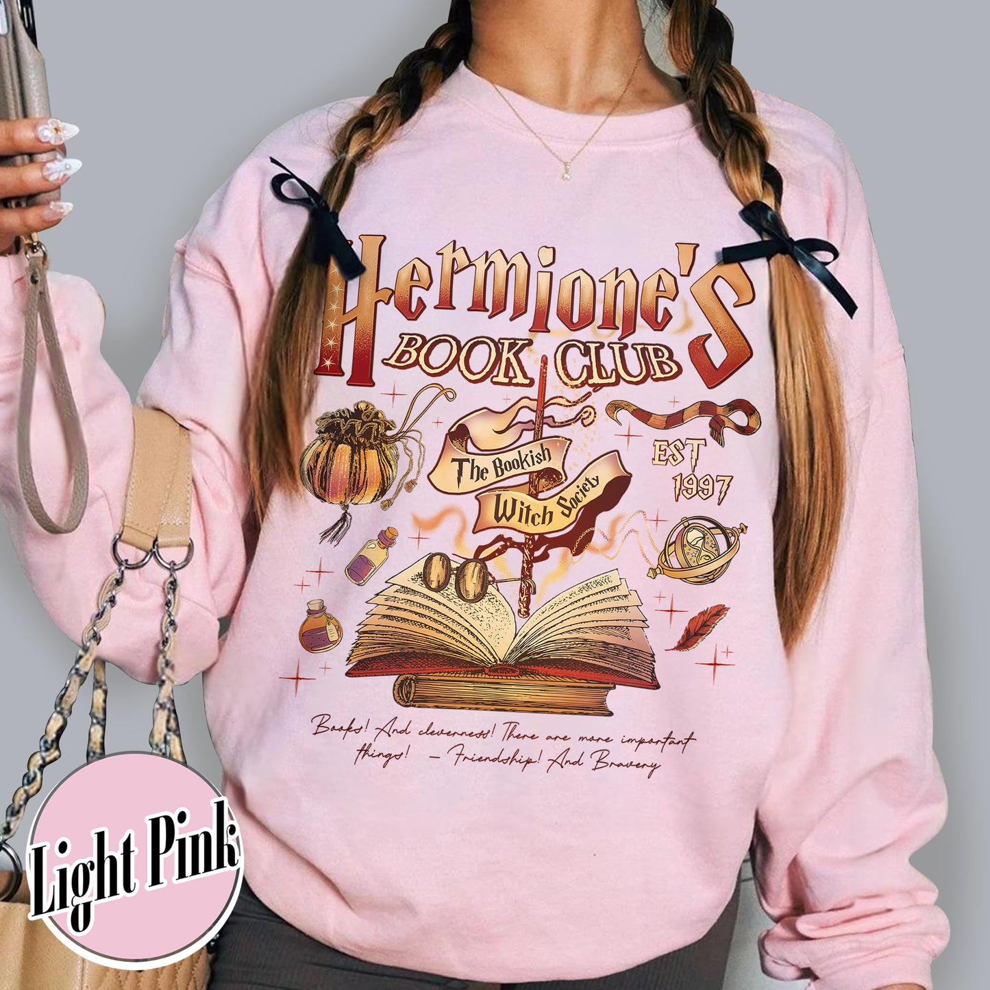 Hermione's Book Club Sweatshirt,The Bookish Witch Society Sweatshirt,Book Club Sweatshirt, HP Sweatshirt