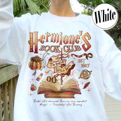 Hermione's Book Club Sweatshirt,The Bookish Witch Society Sweatshirt,Book Club Sweatshirt, HP Sweatshirt