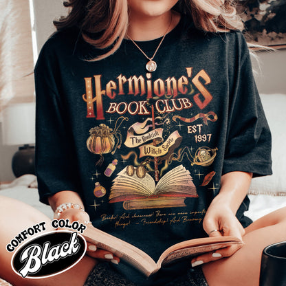 Hermione's Book Club Shirt,The Bookish Witch Society Shirt,Book Club Comfort Colors Shirt, HP Shirt