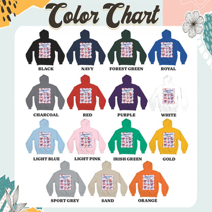 4th of July Hoodie, American Honey Coquette Hoodie, Girly Independence Day USA Hoodie