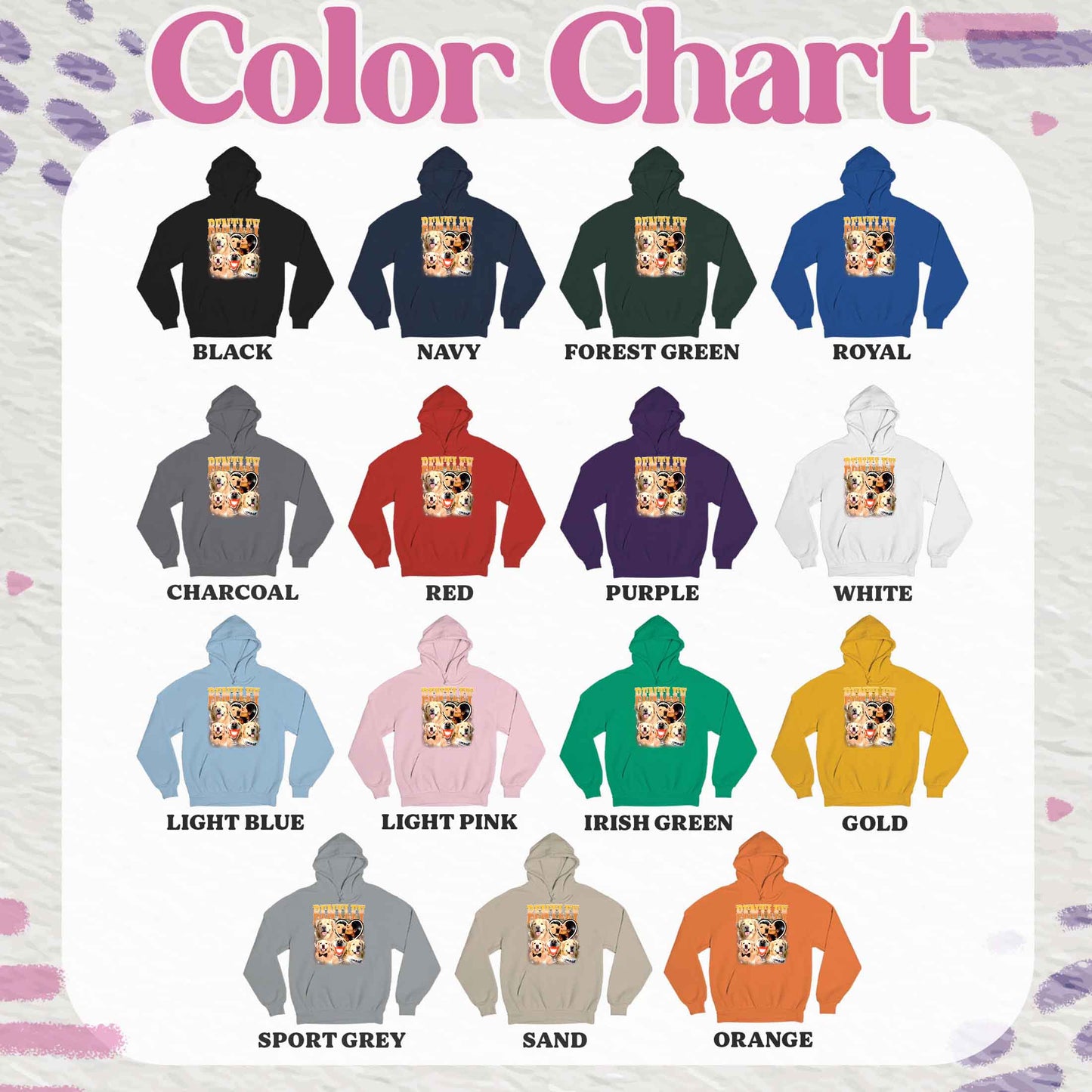 Custom Hoodie, Custom Pet Photo Hoodie, Custom Retro Dog Bootleg Hoodie, Pet Lovers Gift