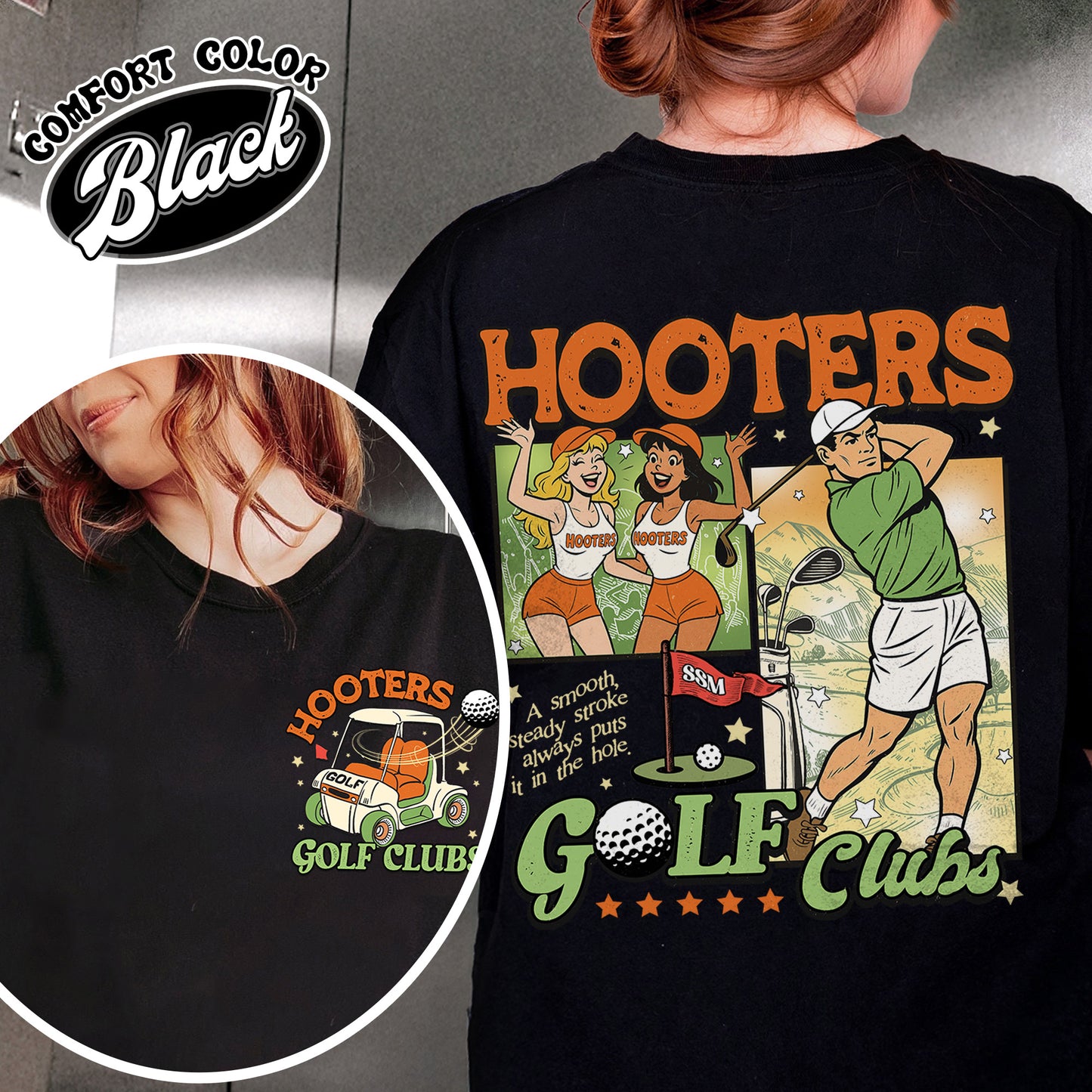 Hooters Golf Club Tshirt, PGA Championship Shirt, Golf Tournament Shirt, Augusta National Golf Classic Shirt, Masters Golf T-Shirt, Gift for Men