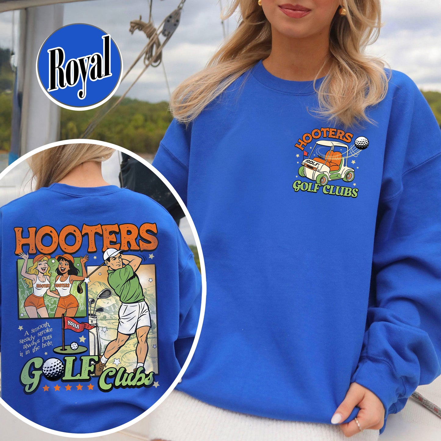 Hooters Golf Club Sweatshirt, PGA Championship Sweatshirt, Golf Tournament Sweatshirt, Augusta National Golf Classic Sweatshirt, Masters Golf Sweatshirt, Gift for Men