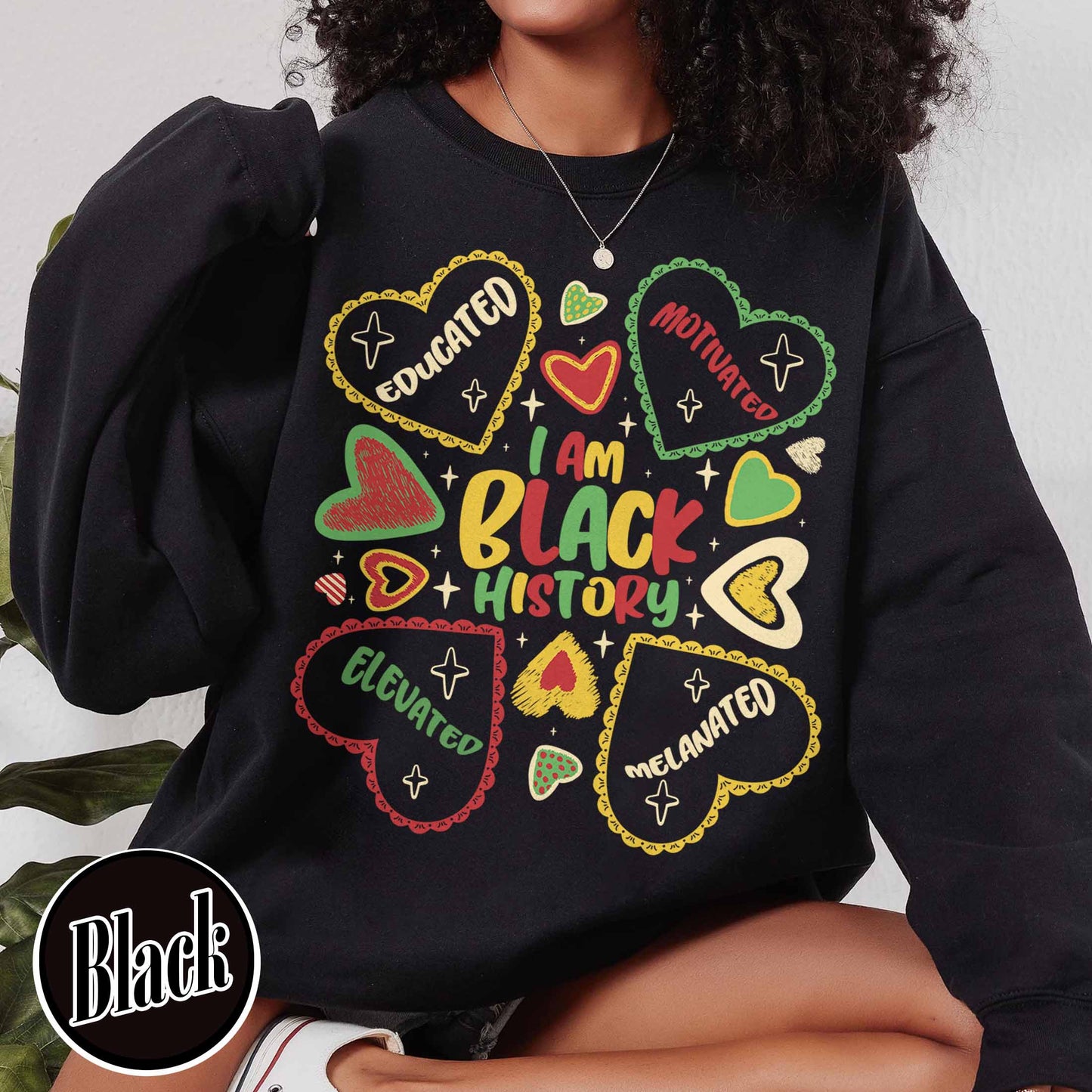 Human Rights Sweatshirt, Educated Motivated Elevated Sweatshirt, Black History Sweatshirt, Black Pride Sweatshirt