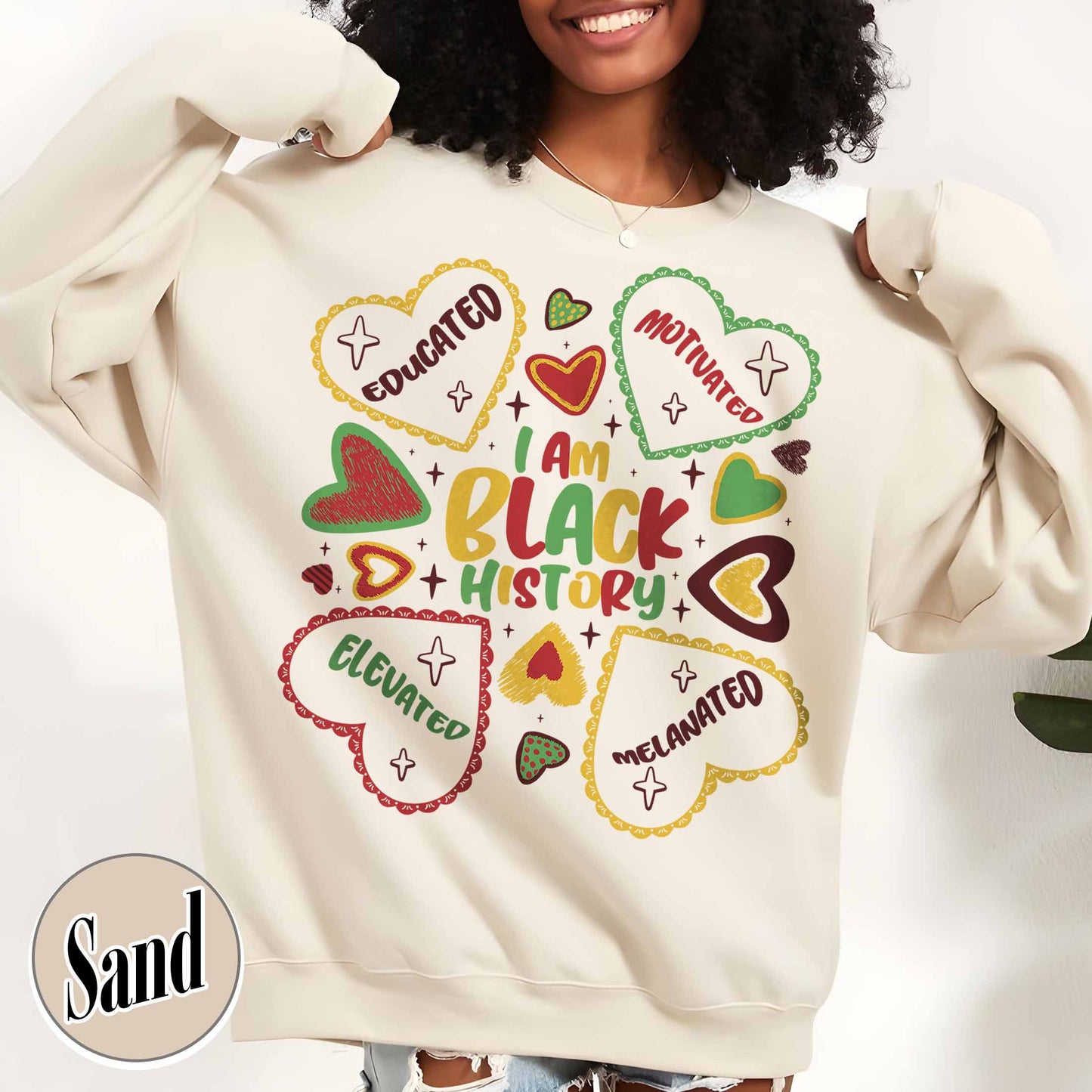 Human Rights Sweatshirt, Educated Motivated Elevated Sweatshirt, Black History Sweatshirt, Black Pride Sweatshirt