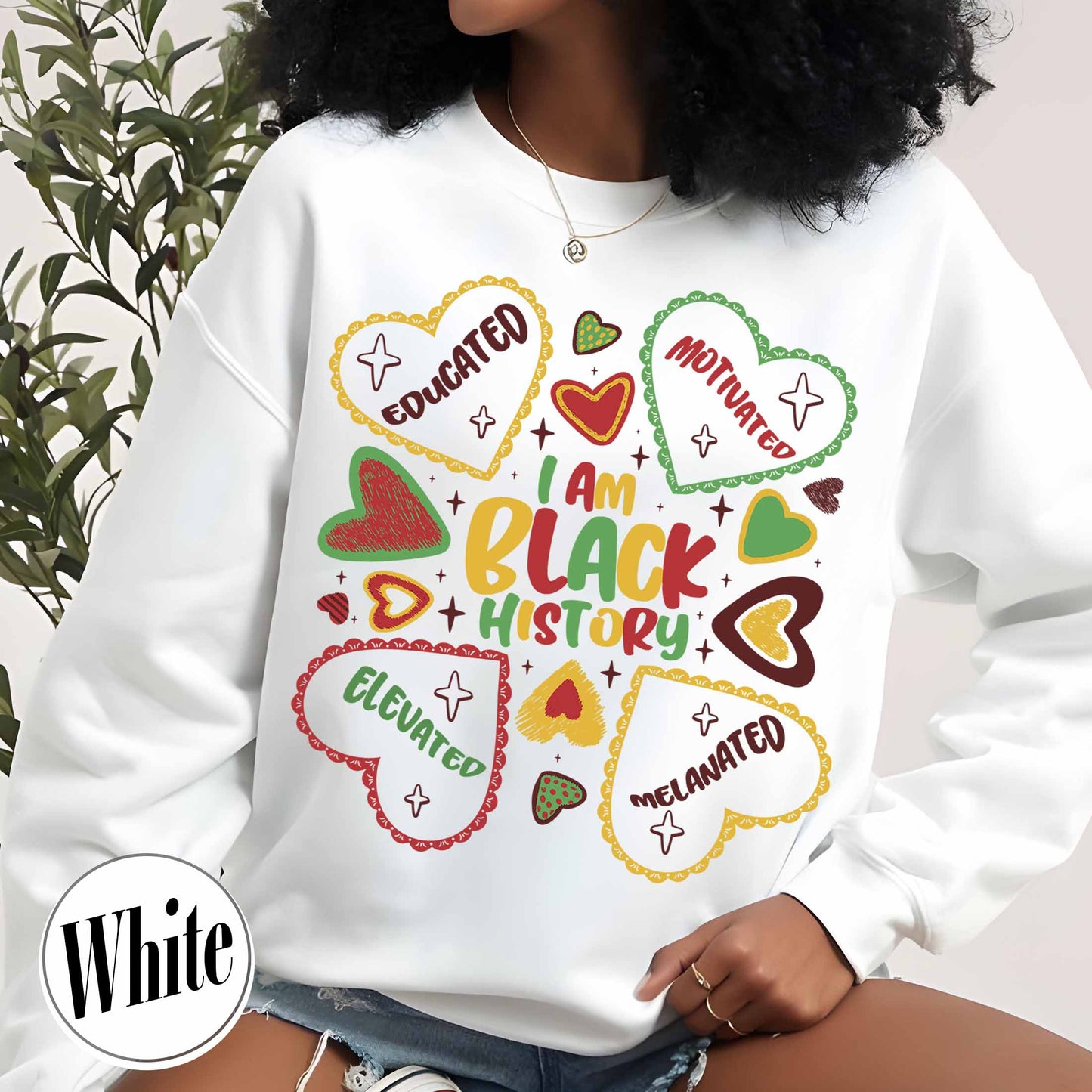 Human Rights Sweatshirt, Educated Motivated Elevated Sweatshirt, Black History Sweatshirt, Black Pride Sweatshirt