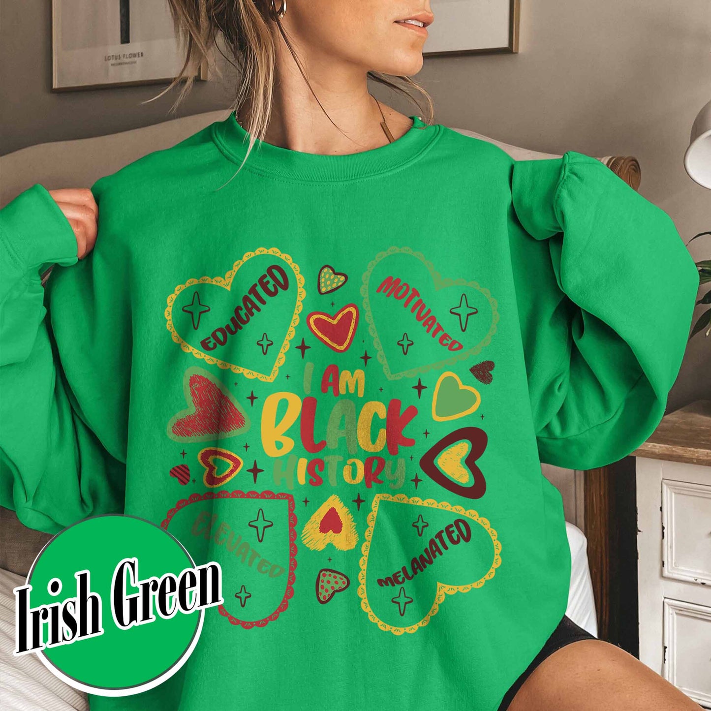 Human Rights Sweatshirt, Educated Motivated Elevated Sweatshirt, Black History Sweatshirt, Black Pride Sweatshirt