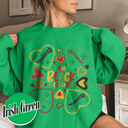 Human Rights Sweatshirt, Educated Motivated Elevated Sweatshirt, Black History Sweatshirt, Black Pride Sweatshirt