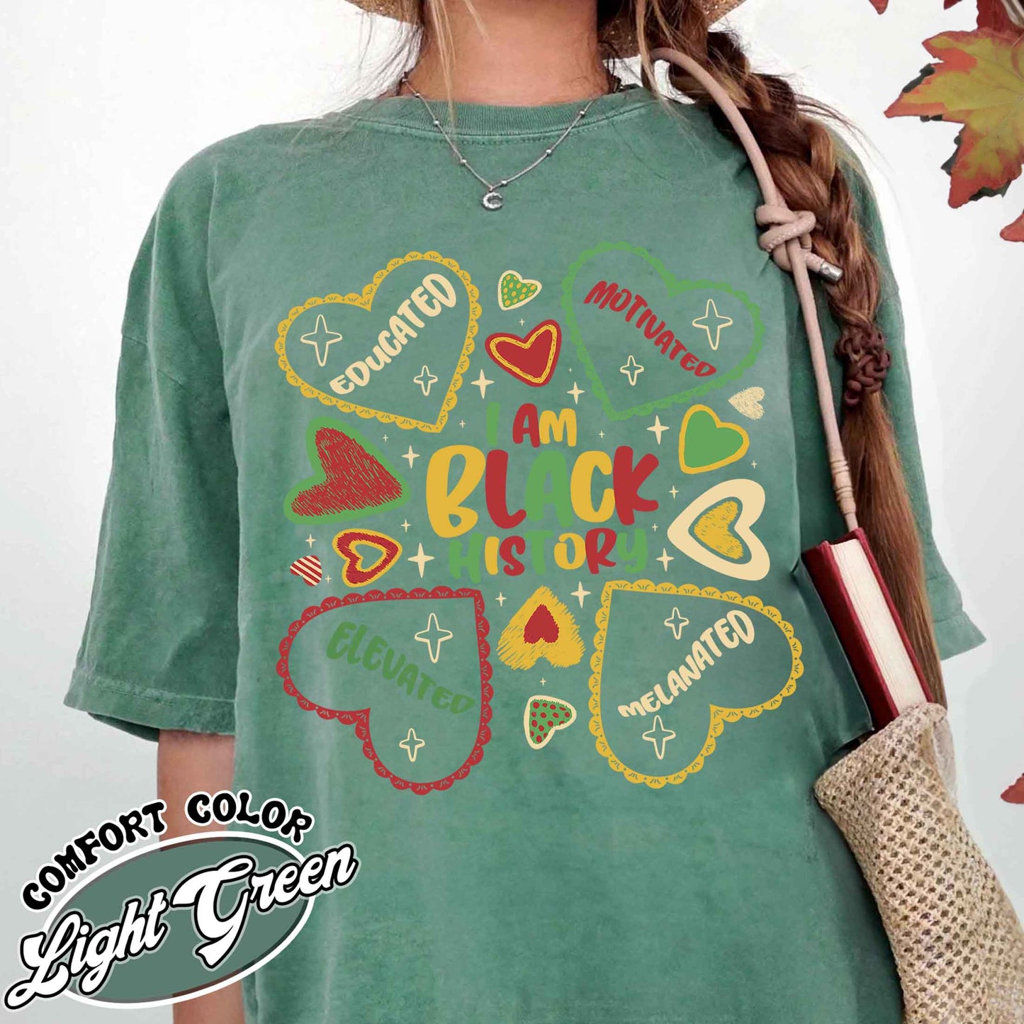 Human Rights Comfort Color Shirt, Educated Motivated Elevated Shirt, Black History Shirt, Black Pride Shirt