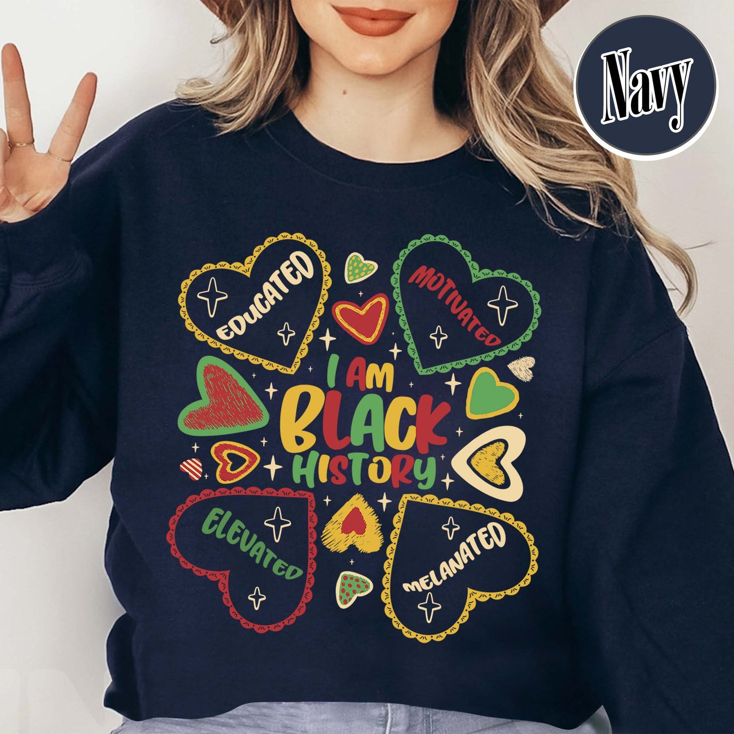 Human Rights Sweatshirt, Educated Motivated Elevated Sweatshirt, Black History Sweatshirt, Black Pride Sweatshirt