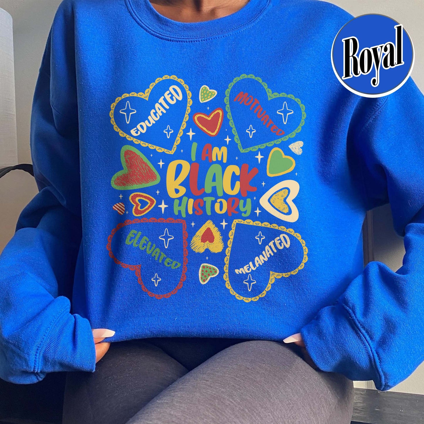 Human Rights Sweatshirt, Educated Motivated Elevated Sweatshirt, Black History Sweatshirt, Black Pride Sweatshirt