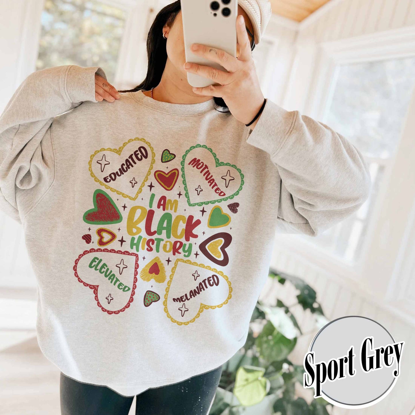 Human Rights Sweatshirt, Educated Motivated Elevated Sweatshirt, Black History Sweatshirt, Black Pride Sweatshirt