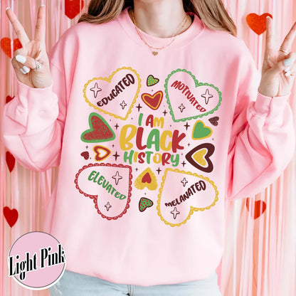 Human Rights Sweatshirt, Educated Motivated Elevated Sweatshirt, Black History Sweatshirt, Black Pride Sweatshirt