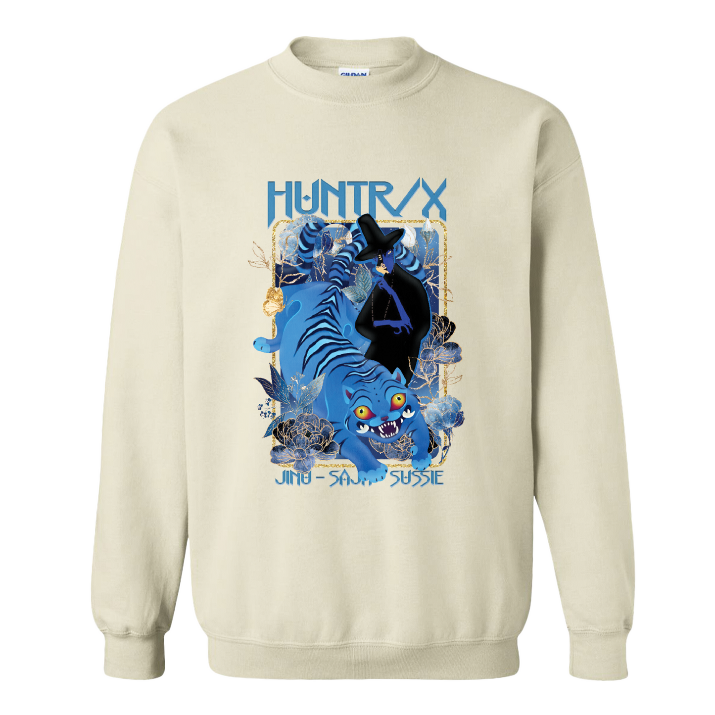Hunters Tiger Sweatshirt,Demon Hunter Tiger Sweatshirt,Derpy the Tiger,Bird Demon Hunter Tiger Sweatshirt, Kpop Demon Hunters Sweatshirt