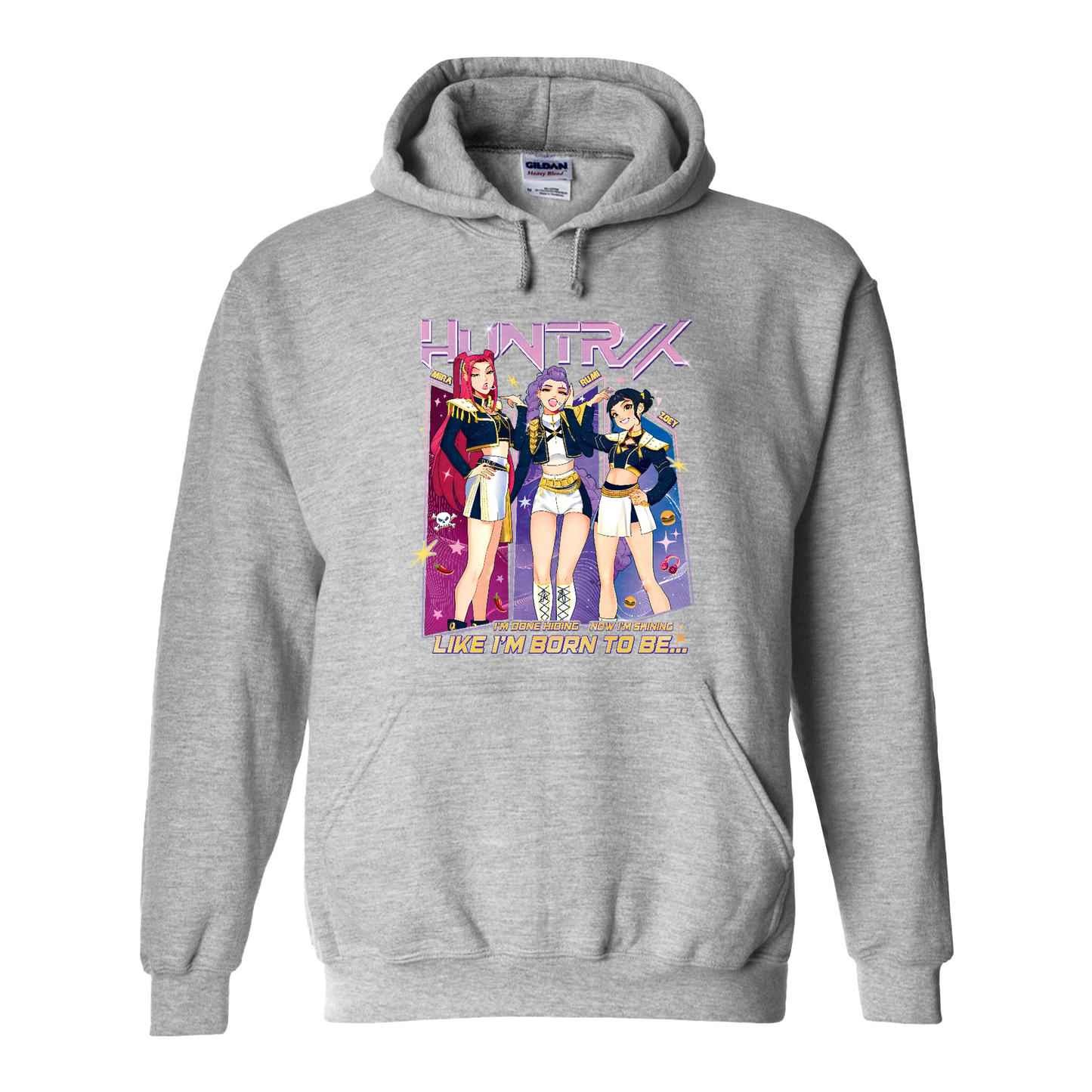 Huntrix Demon Hunters Hoodie, Kpop Anime Girl Hoodie, Saja Girls Fan Hoodie, Kpop Huntrix Merch, Kpop Lover Gift for Fans