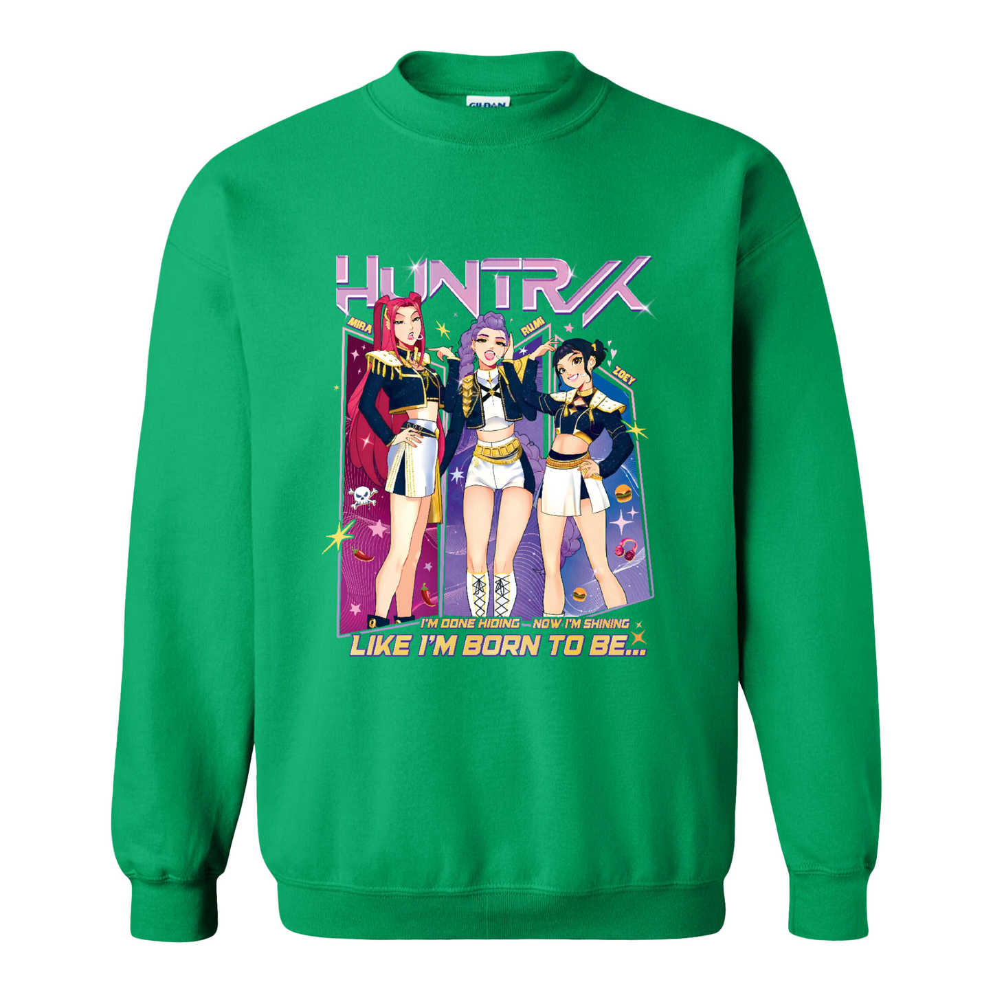 Huntrix Demon Hunters Sweatshirt, Kpop Anime Girl Sweatshirt, Saja Girls Fan Sweatshirt, Kpop Huntrix Merch, Kpop Lover Gift for Fans