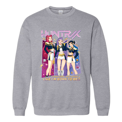 Huntrix Demon Hunters Sweatshirt, Kpop Anime Girl Sweatshirt, Saja Girls Fan Sweatshirt, Kpop Huntrix Merch, Kpop Lover Gift for Fans