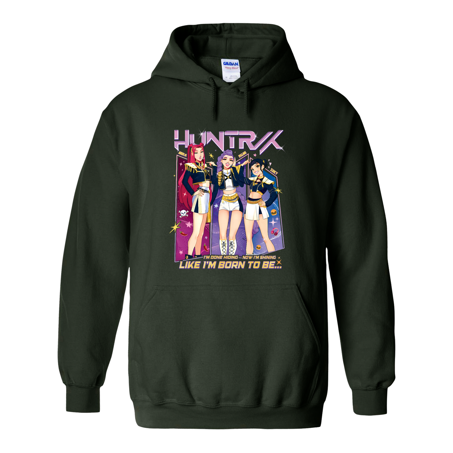 Huntrix Demon Hunters Hoodie, Kpop Anime Girl Hoodie, Saja Girls Fan Hoodie, Kpop Huntrix Merch, Kpop Lover Gift for Fans