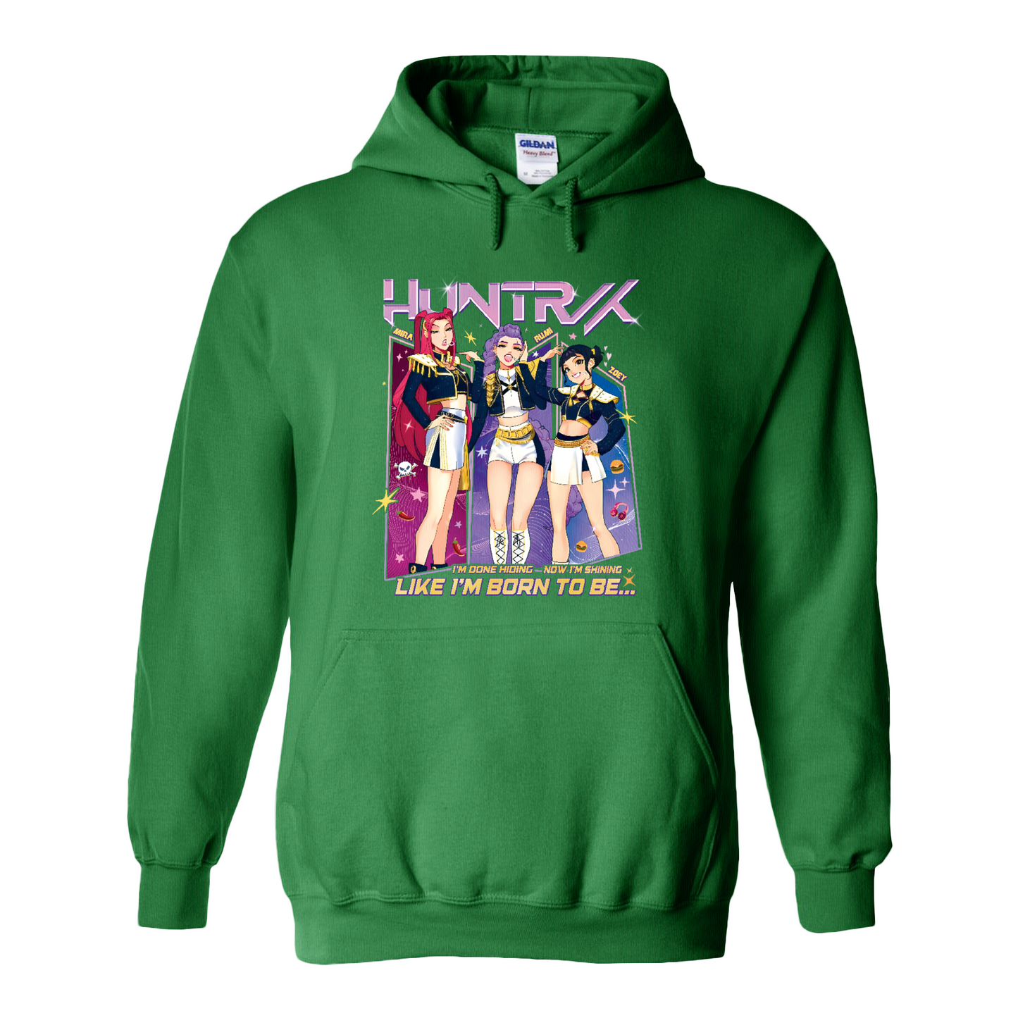 Huntrix Demon Hunters Hoodie, Kpop Anime Girl Hoodie, Saja Girls Fan Hoodie, Kpop Huntrix Merch, Kpop Lover Gift for Fans