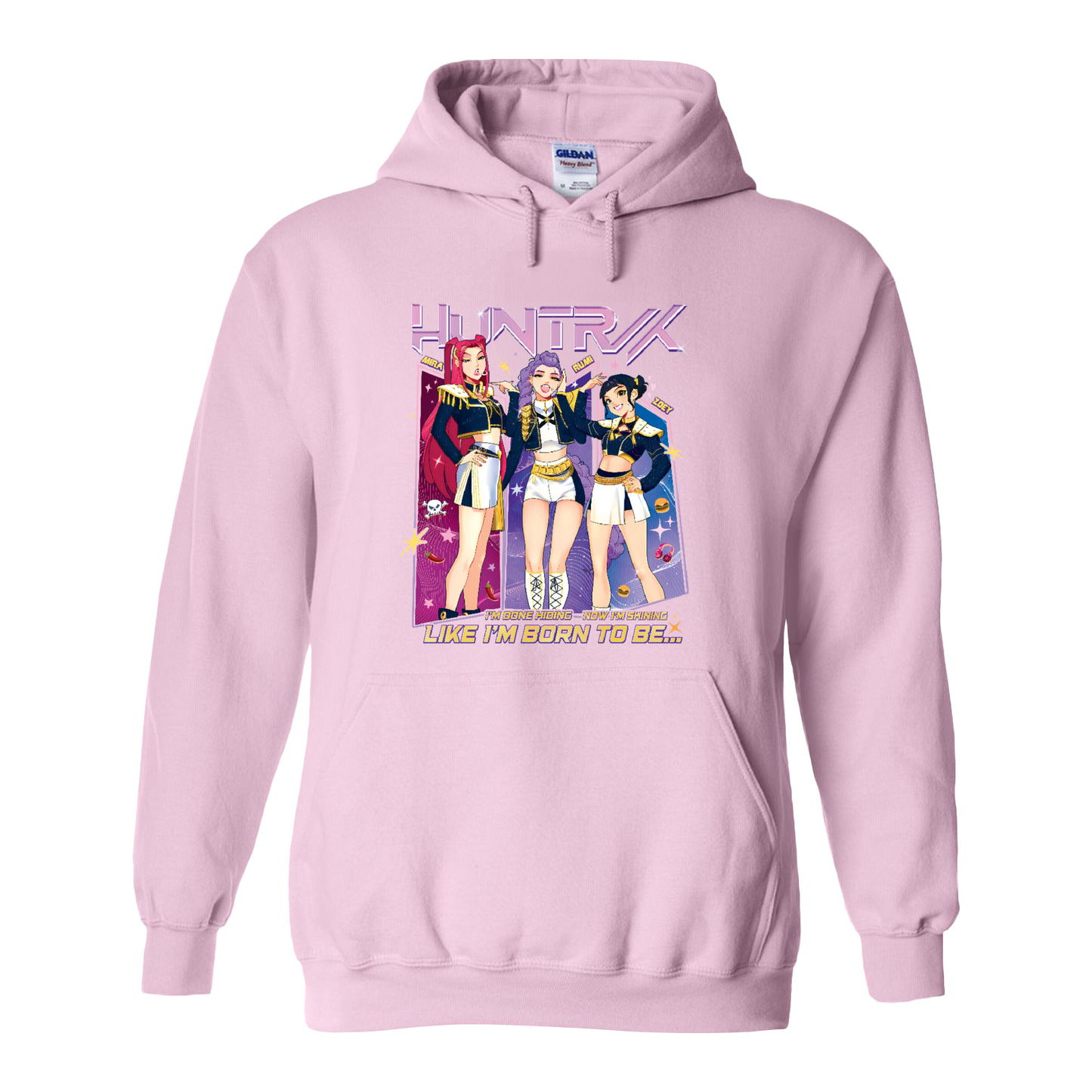 Huntrix Demon Hunters Hoodie, Kpop Anime Girl Hoodie, Saja Girls Fan Hoodie, Kpop Huntrix Merch, Kpop Lover Gift for Fans