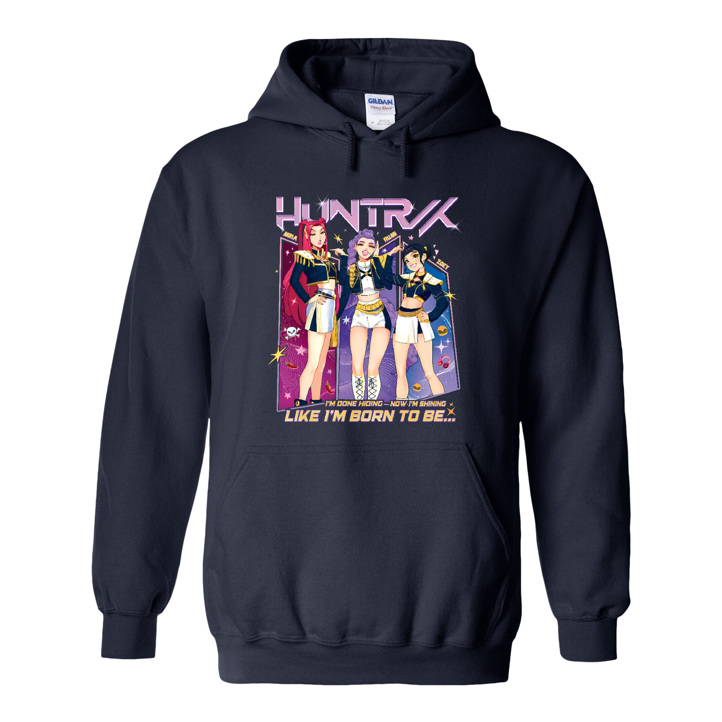 Huntrix Demon Hunters Hoodie, Kpop Anime Girl Hoodie, Saja Girls Fan Hoodie, Kpop Huntrix Merch, Kpop Lover Gift for Fans
