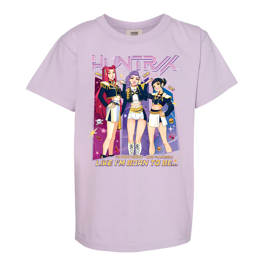Huntrix Demon Hunters Comfort Color Youth Shirt, Kpop Anime Girl Youth Shirt, Saja Girls Fan Youth Shirt, Kpop Huntrix Merch, Comfort Colors Youth T-Shirt, Kpop Lover Gift for Fans