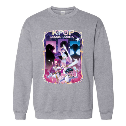 Huntrix Demon Hunters Sweatshirt, Kpop Huntrix Sweatshirt, Saja Boys Fan Sweatshirt, Idol Group Merch