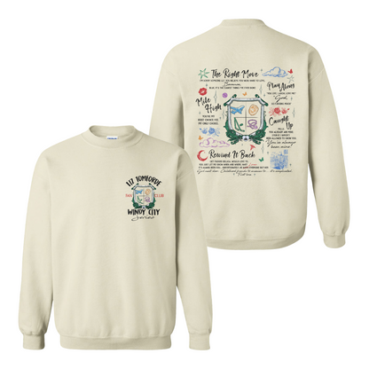 Ice Hockey Romance Sweatshirt, Windy City Series Book Sweatshirt 2 Sides, Liz Tomforde Fan Club Sweatshirt