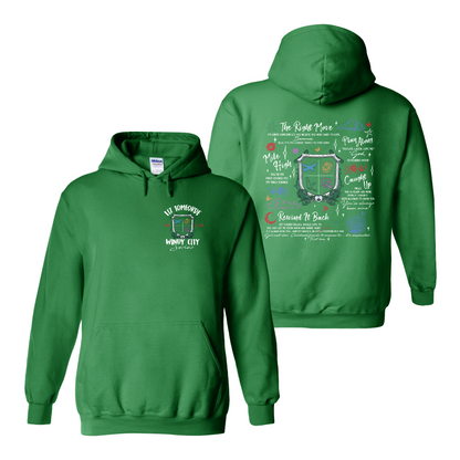 Ice Hockey Romance Hoodie, Windy City Series Book Hoodie 2 Sides, Liz Tomforde Fan Club Hoodie