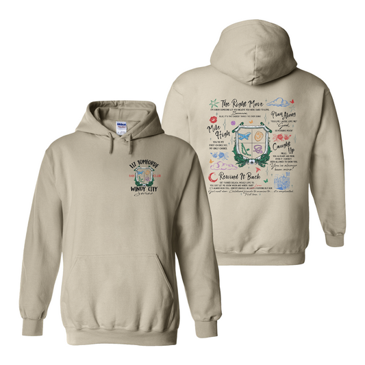 Ice Hockey Romance Hoodie, Windy City Series Book Hoodie 2 Sides, Liz Tomforde Fan Club Hoodie