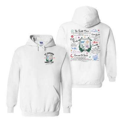 Ice Hockey Romance Hoodie, Windy City Series Book Hoodie 2 Sides, Liz Tomforde Fan Club Hoodie
