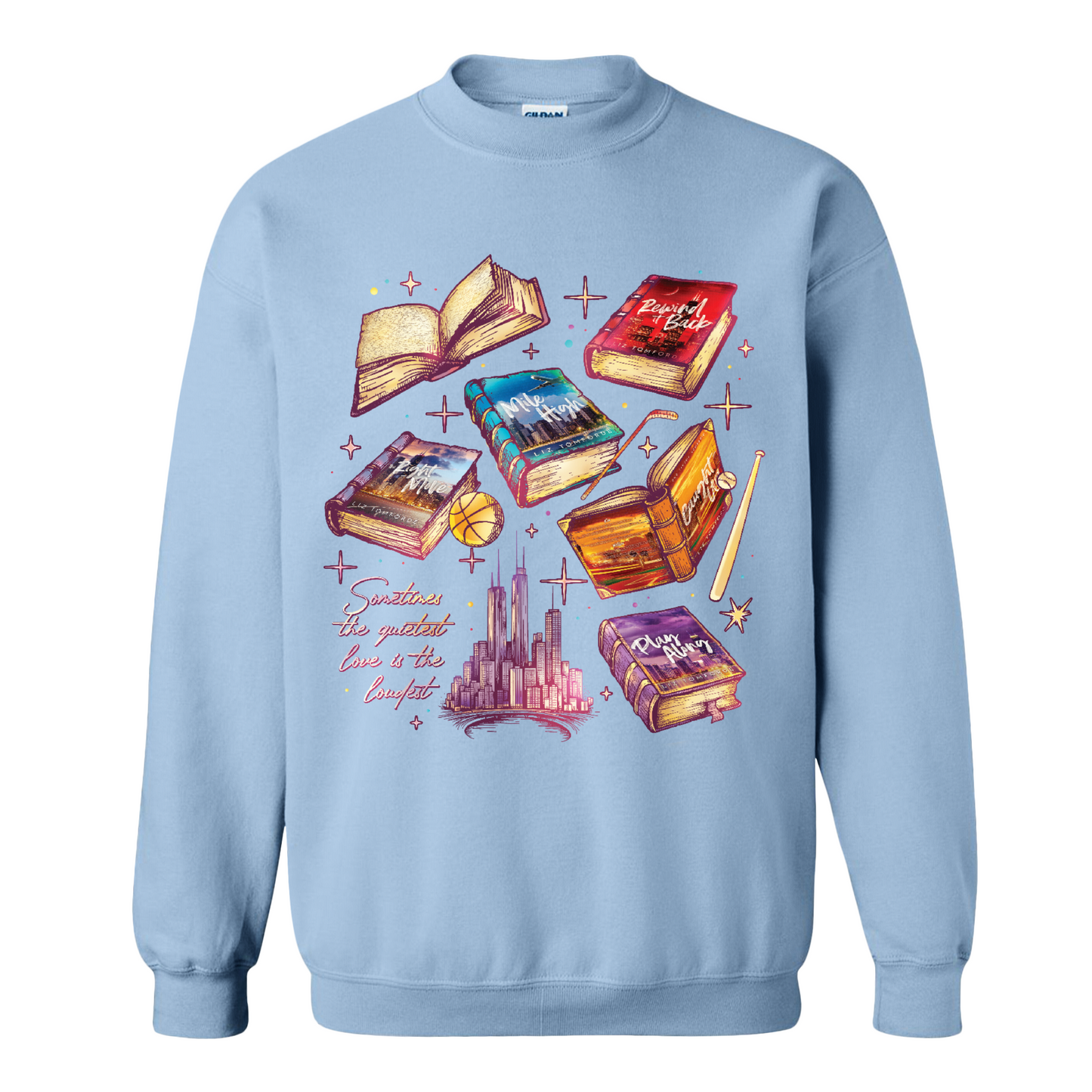 Ice Hockey Romance Sweatshirt, Windy City Series Book Sweatshirt, Liz Tomforde Fan Club Sweatshirt